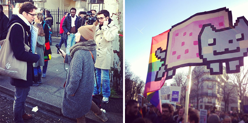 Manifestation pour le mariage pour tous