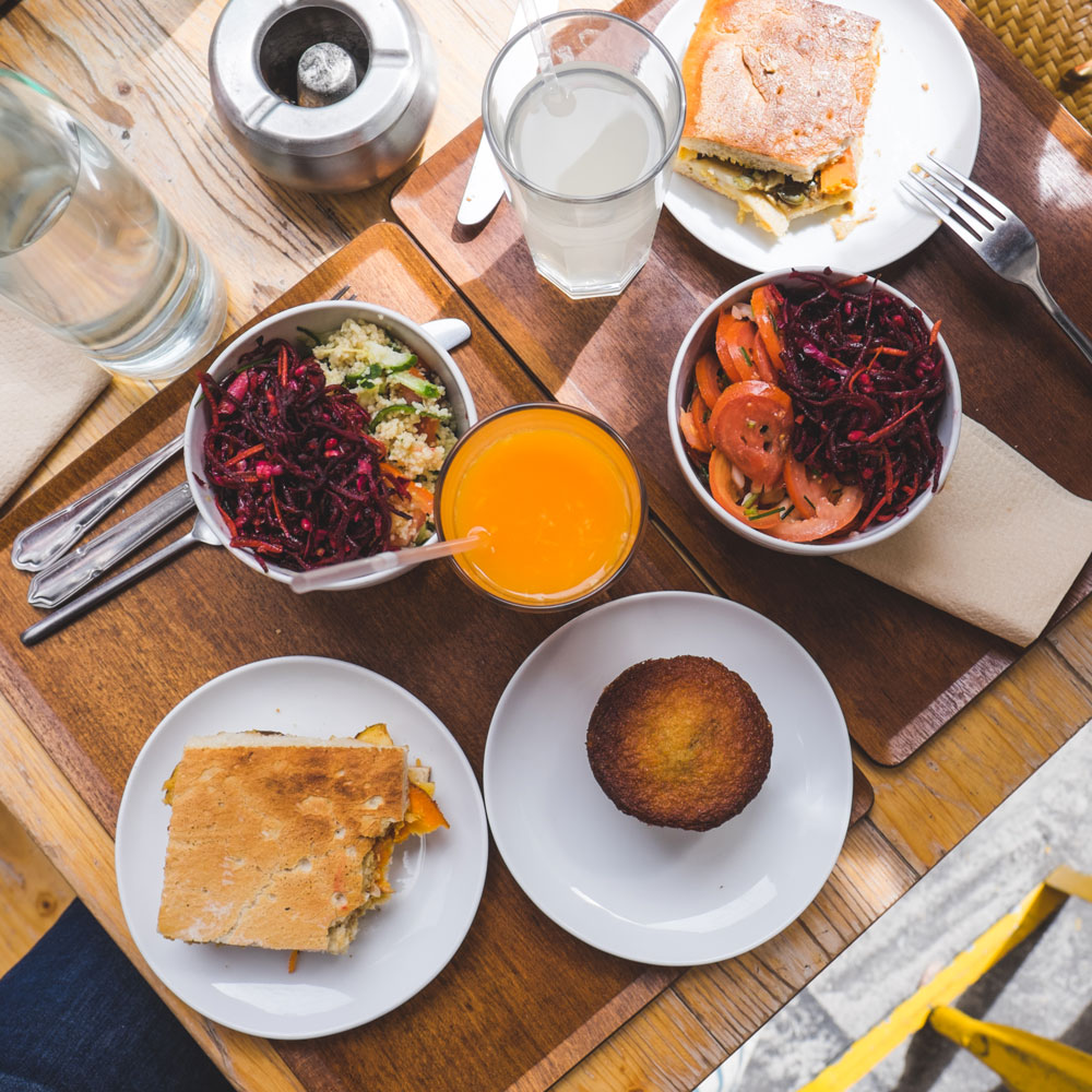 repas végétarien chez mûre à paris