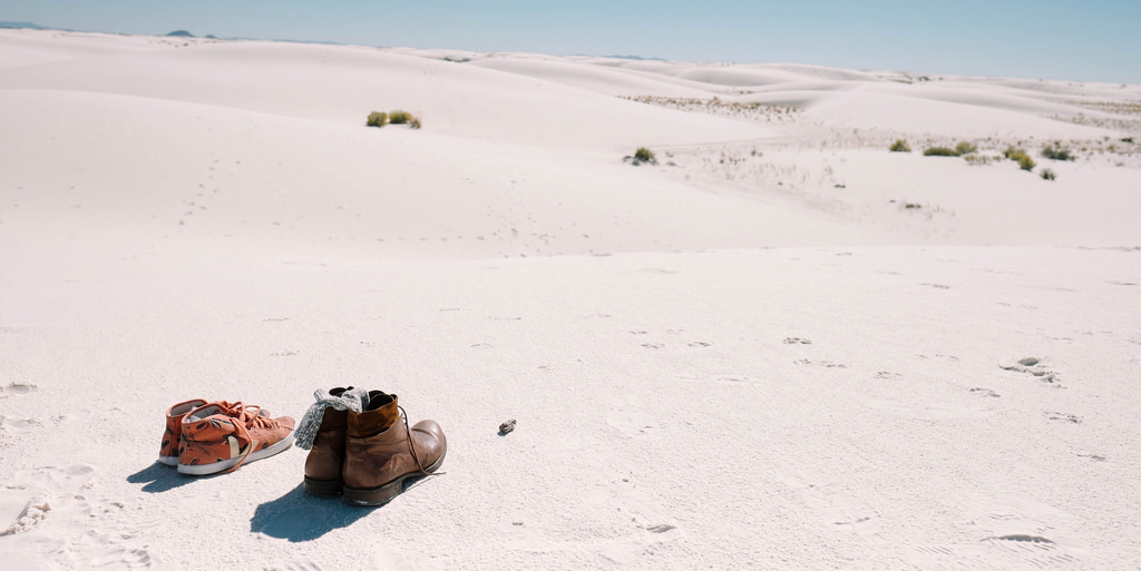 white sands