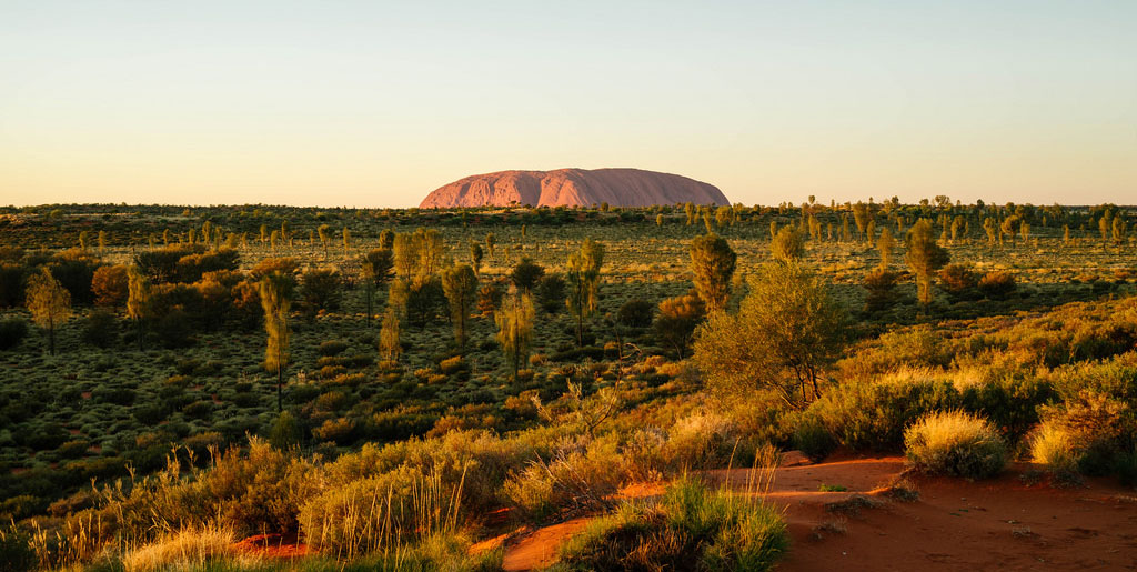 sunrise in uluru