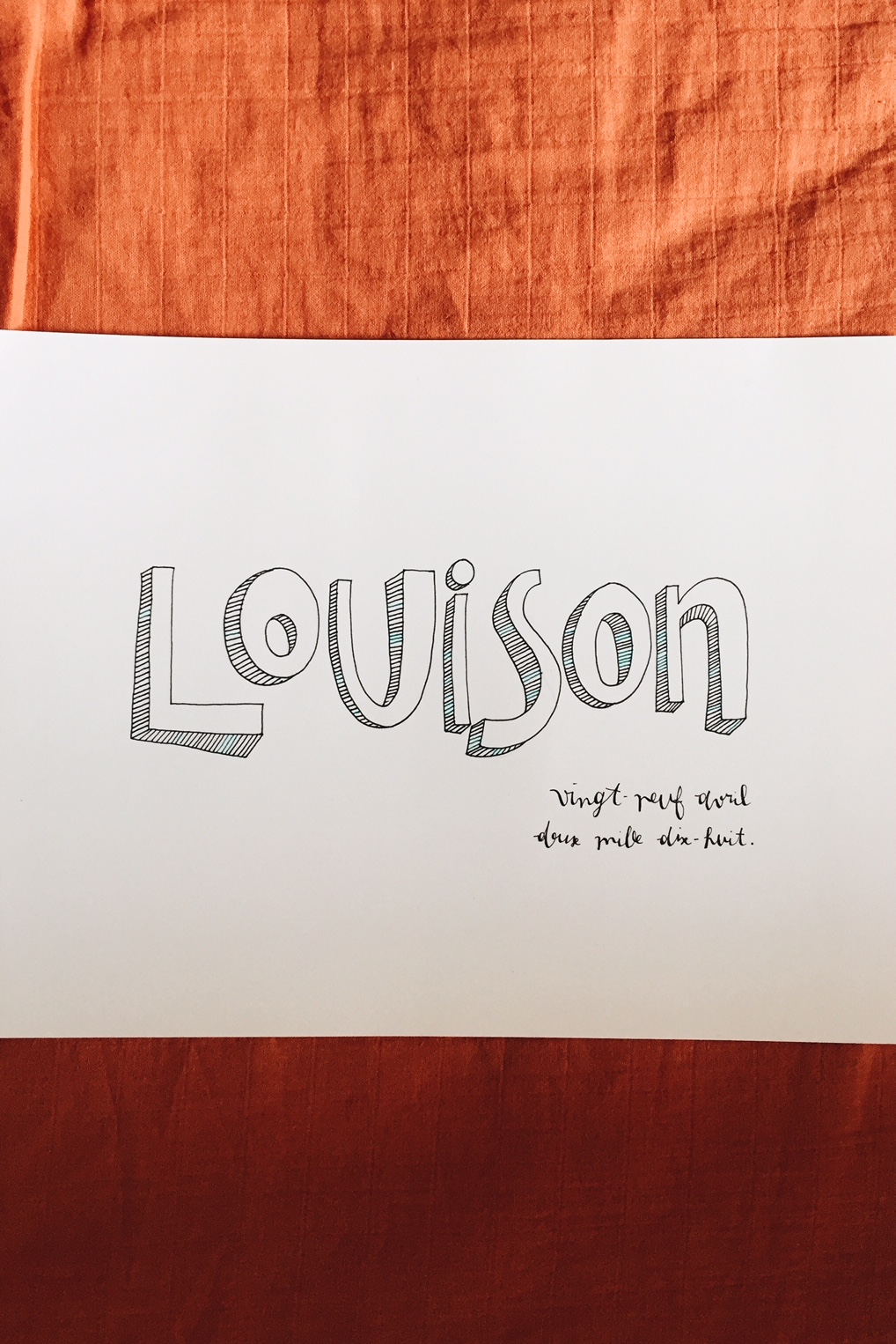 Louison calligraphie