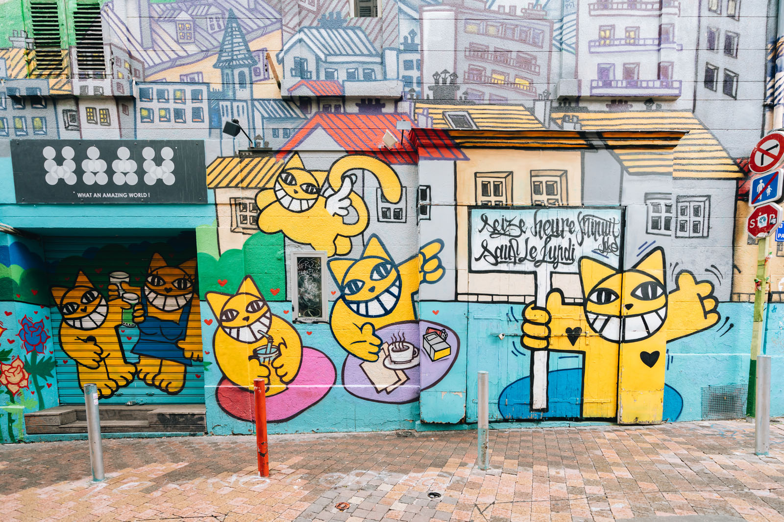 monsieur chat street art marseille