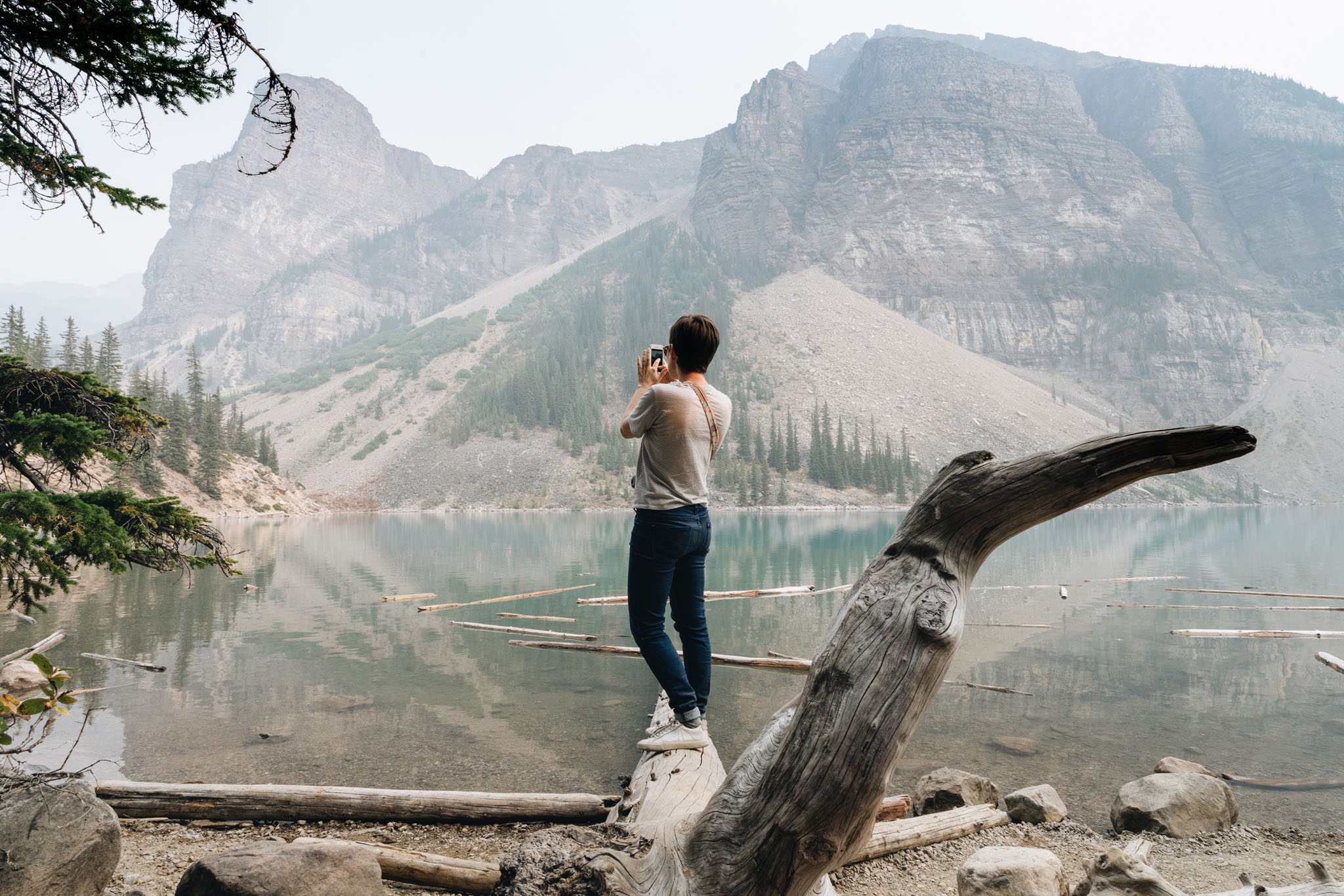 lac moraine incendie