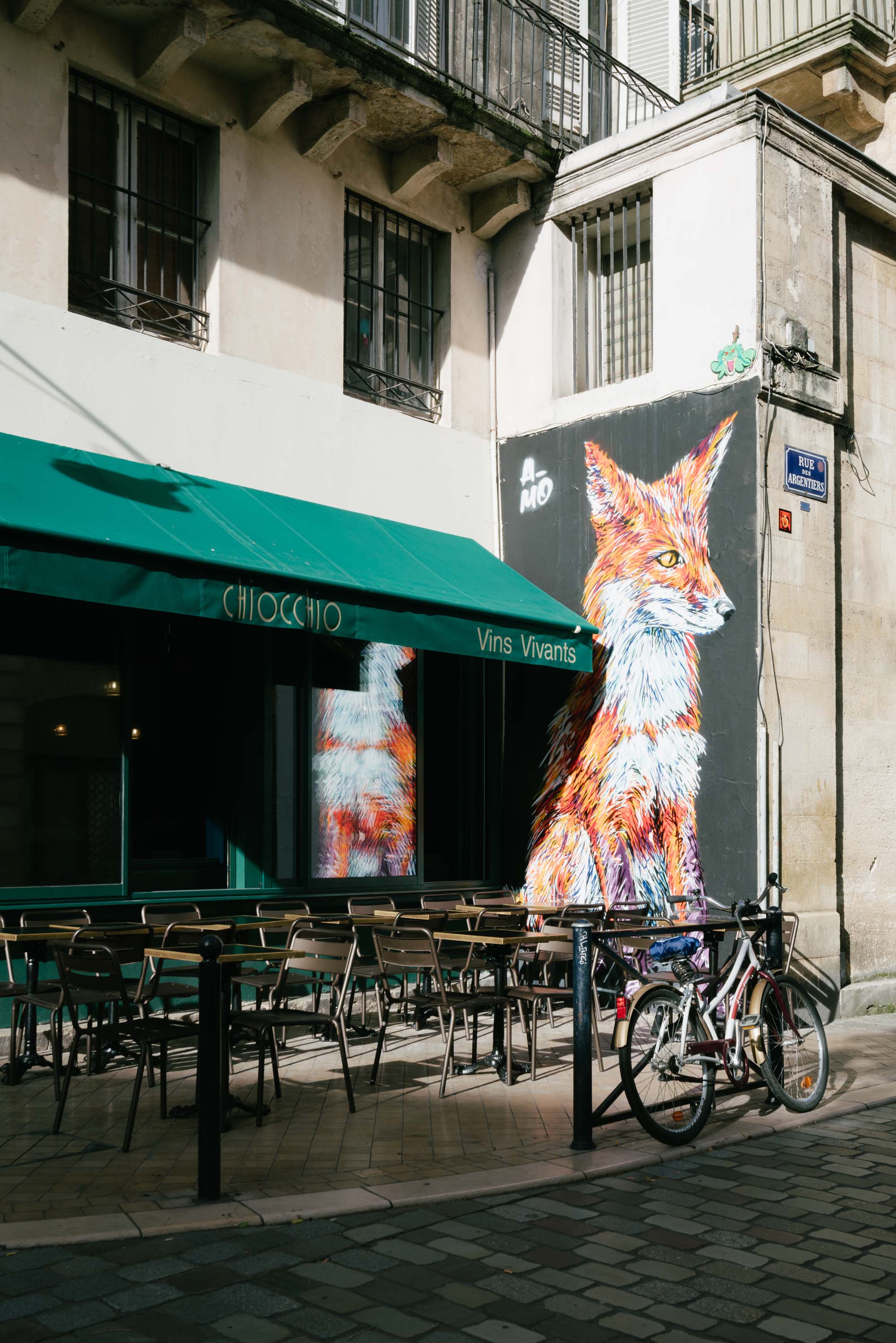 street-art bordeaux renard