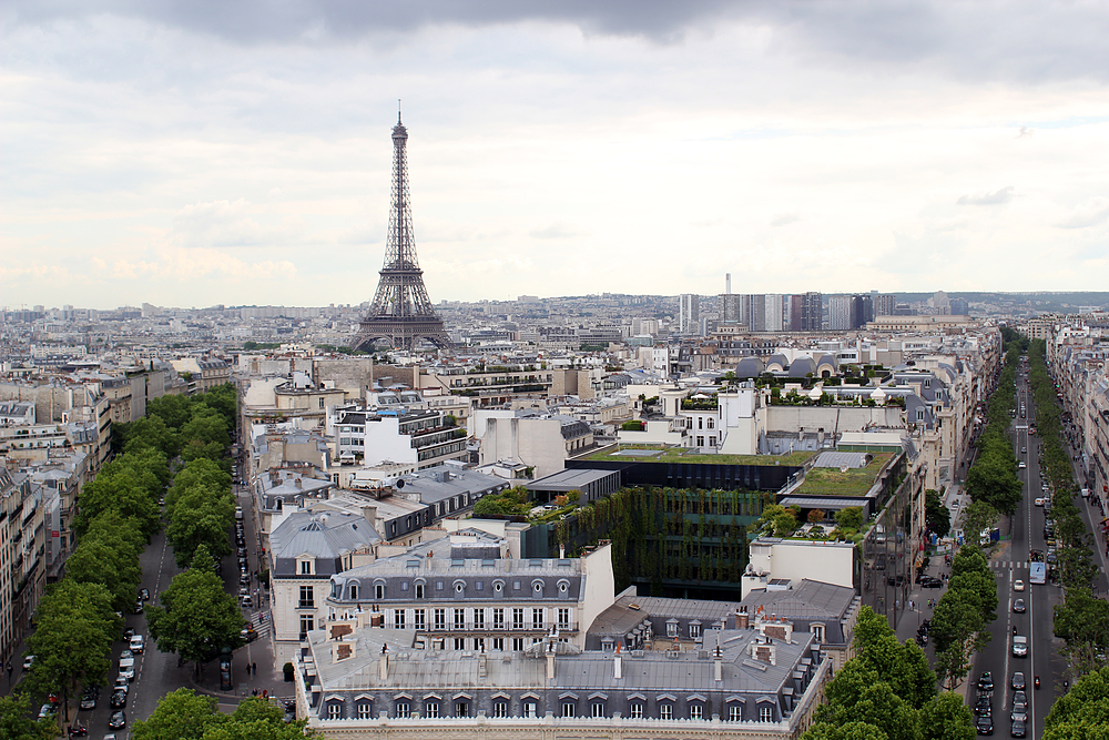 vue depuis l'arc de triomphe