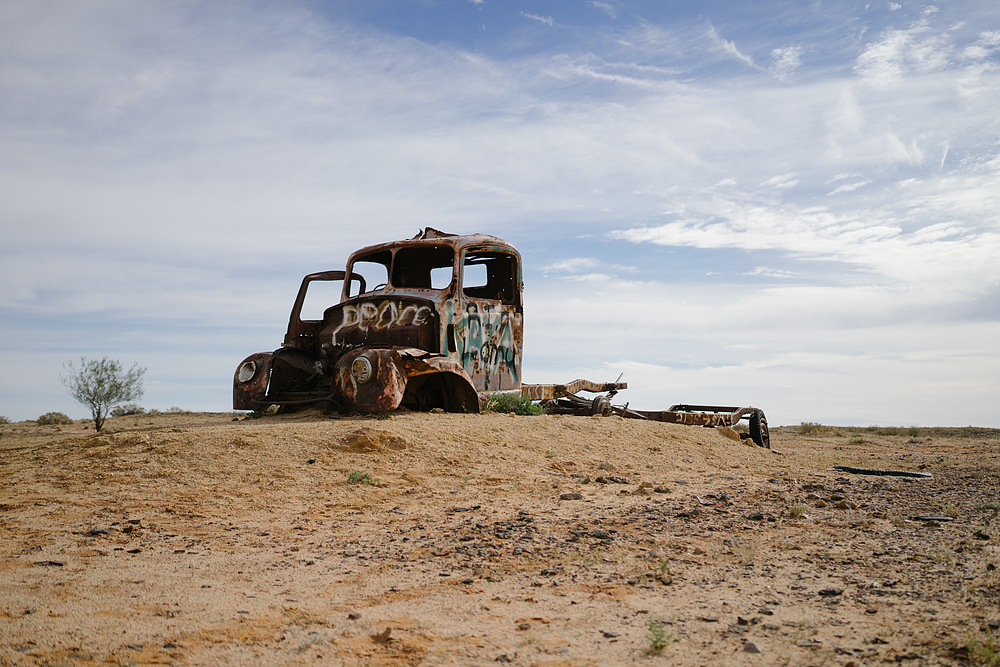 camion abandonné en australie
