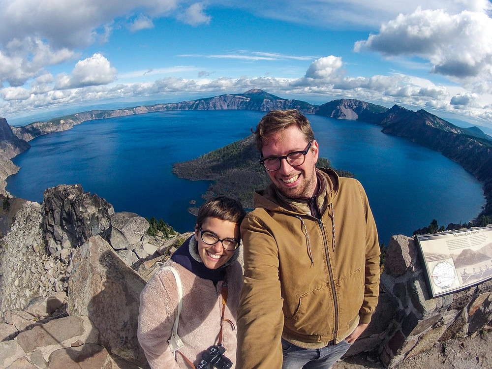 selfie crater lake