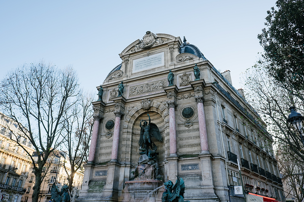 fontaine saint michel paris