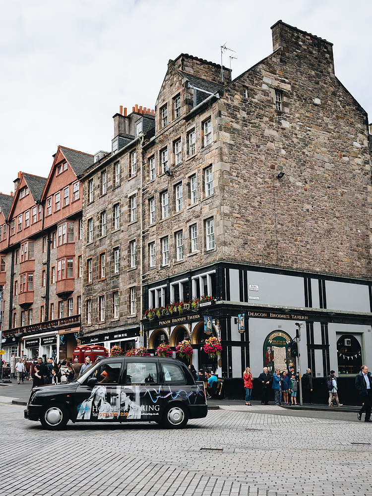 Taxi à Edimbourg