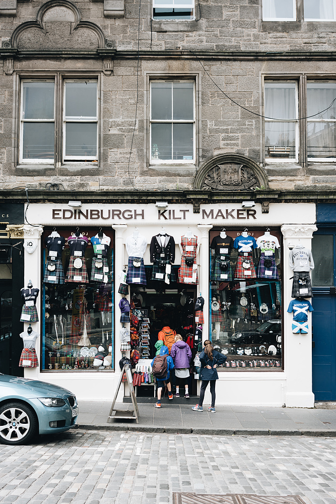 Edimbourg boutique de kilts