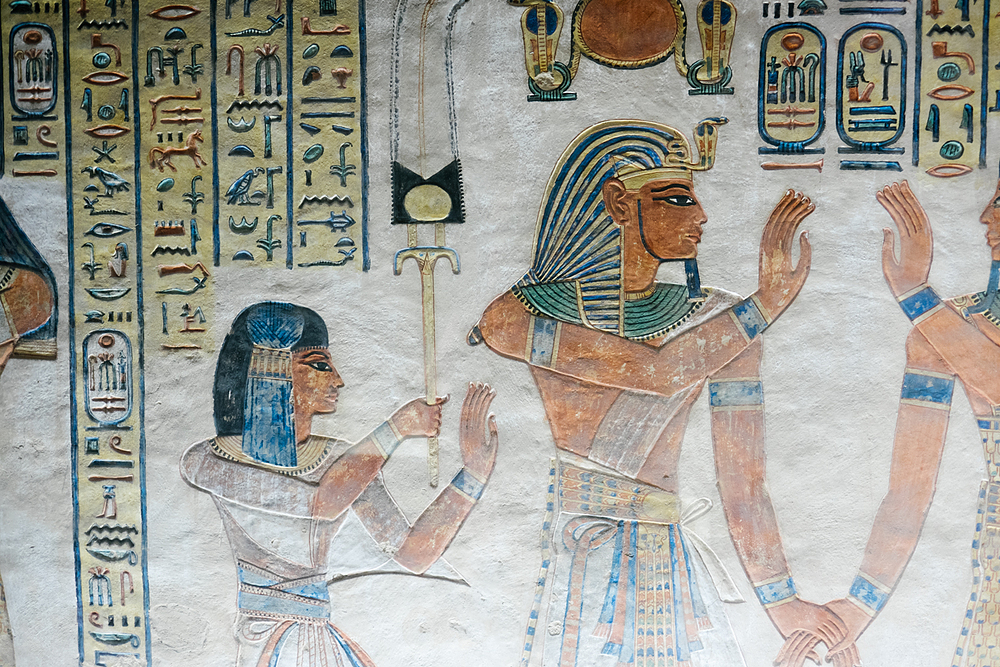 dans un temple egyptien