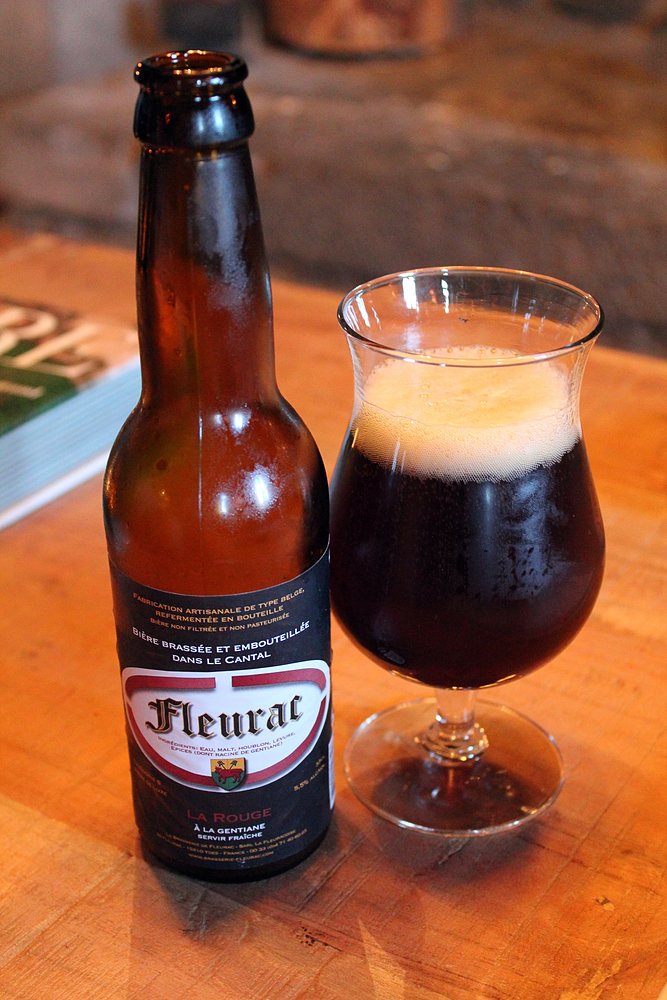 bière rouge fleurac à la gentiane