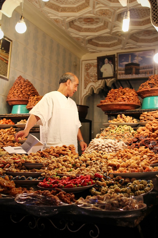 Souks - Vendeur de pâtisseries orientales