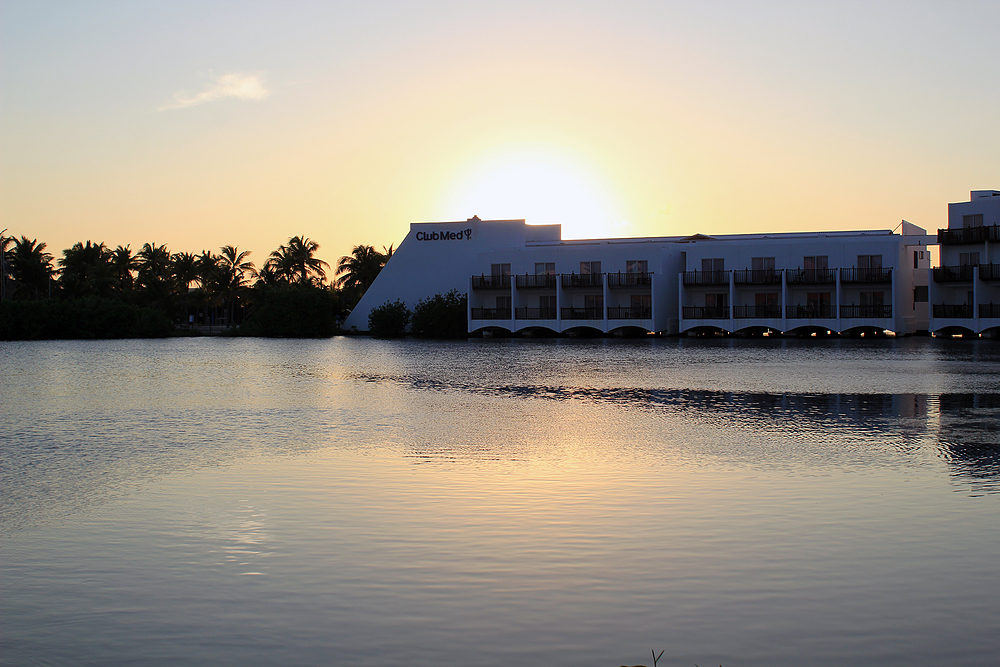 Coucher de soleil au Club Med