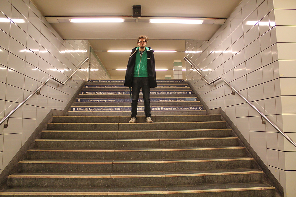 Gaëtan dans le métro