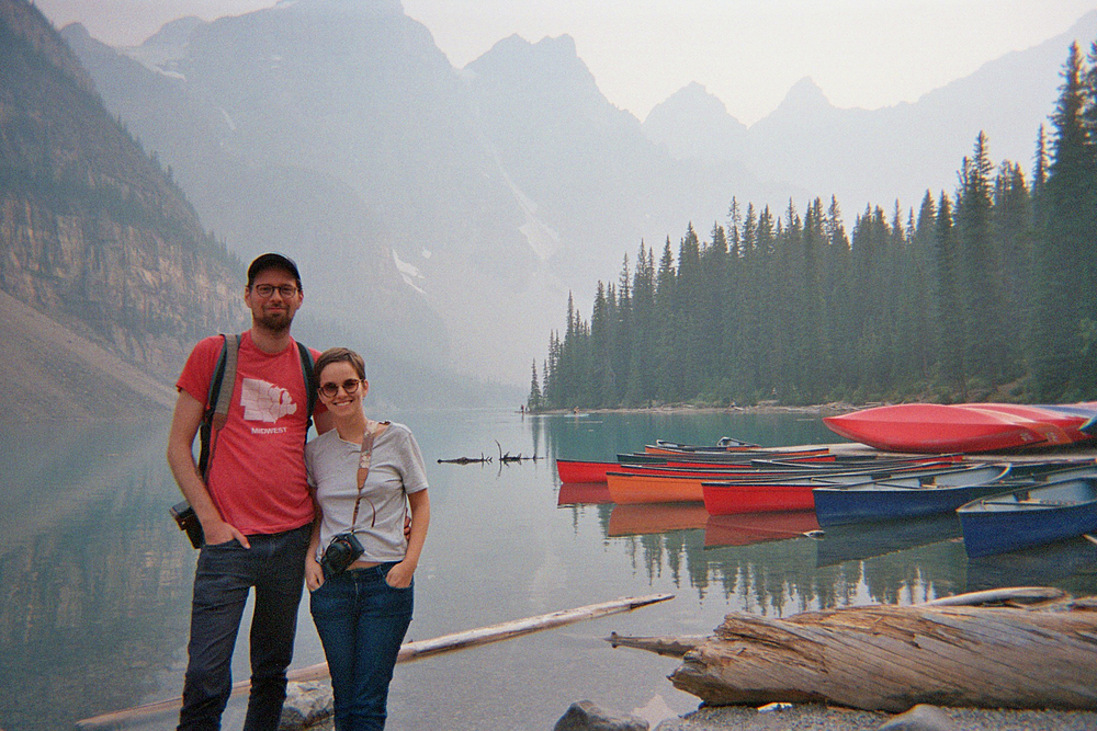 canoe lac moraine