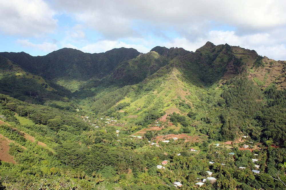 Vue depuis la montagne Magique de Moorea