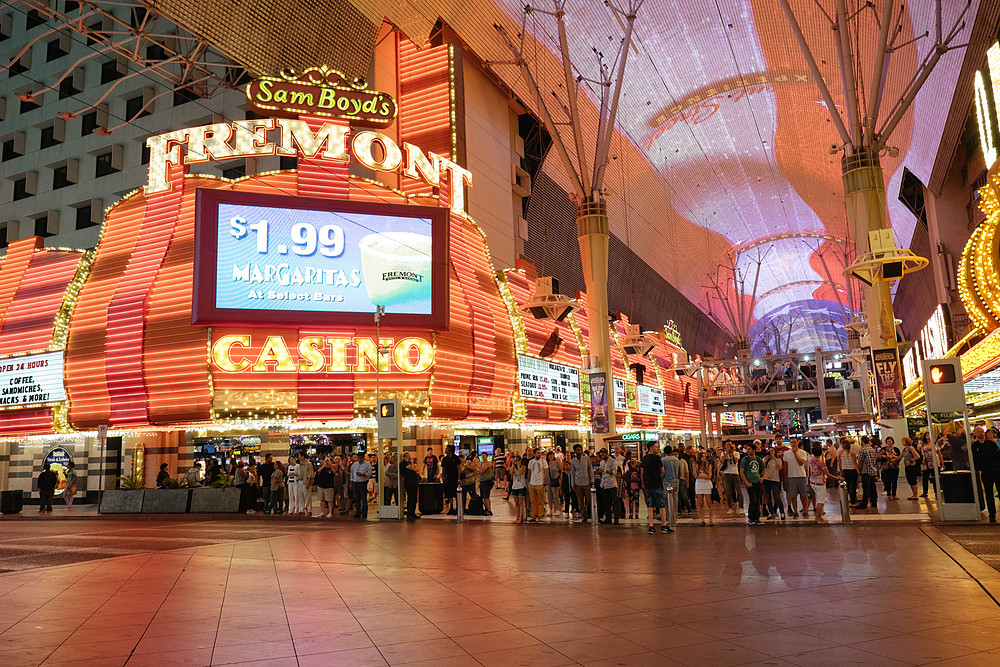 downtown night las vegas