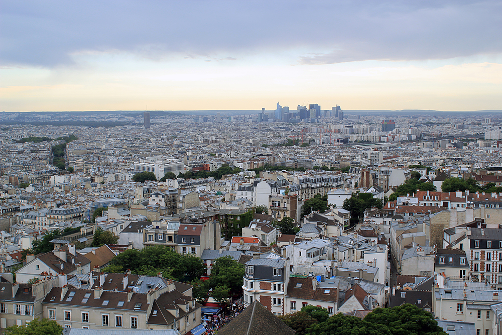 Vue depuis le dôme du Sacré Coeur à Montmartre