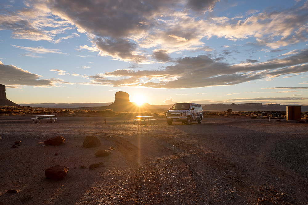 monument valley camping the view