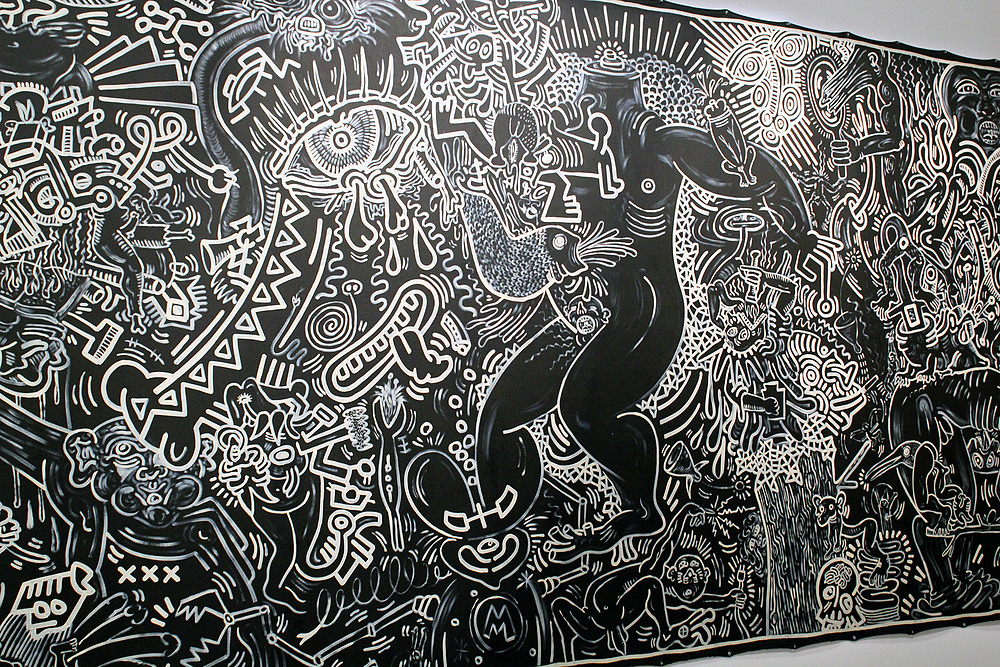 Keith Haring en noir et blanc