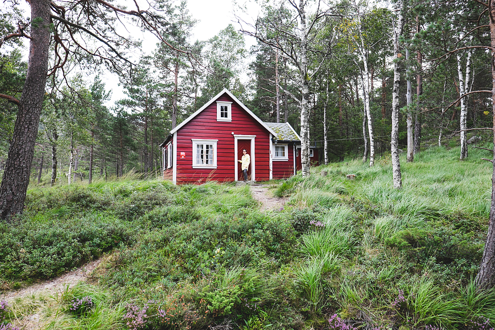louer une cabane rouge norvège