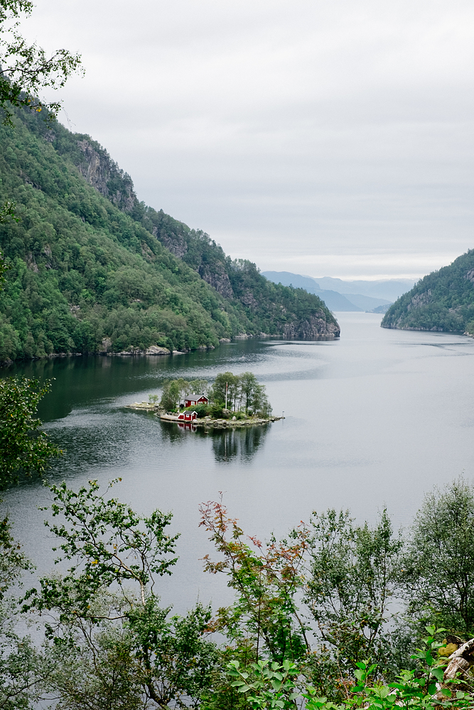 Petite île en Norvège