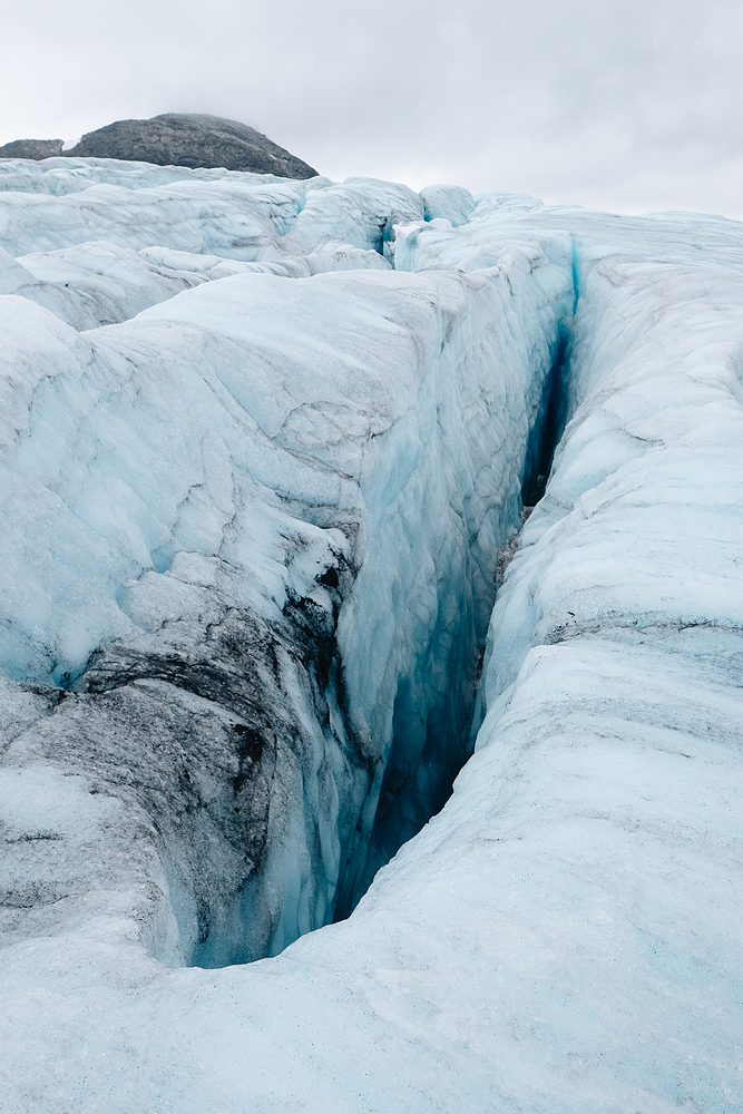 Glacier Austdalsbreen Norvège