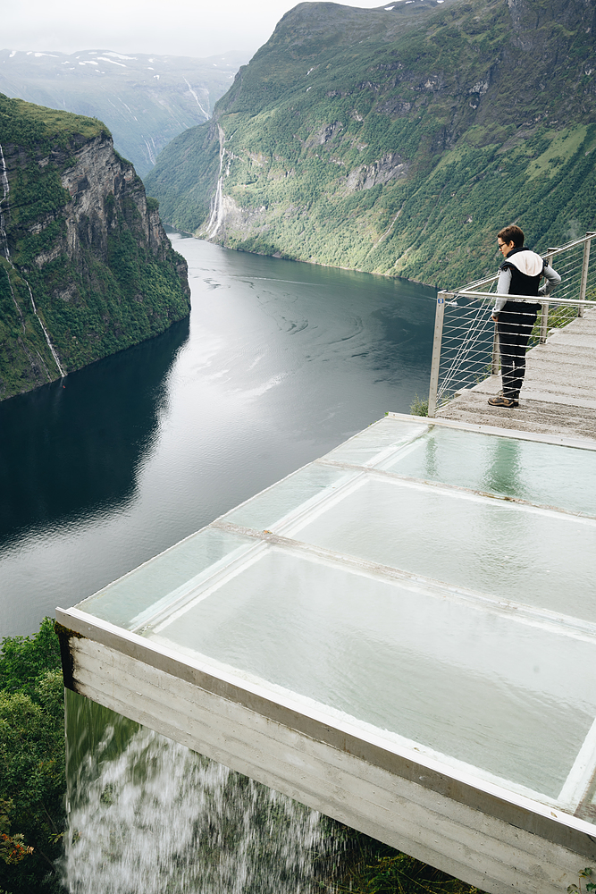 Geirangerfjord vu d'en haut