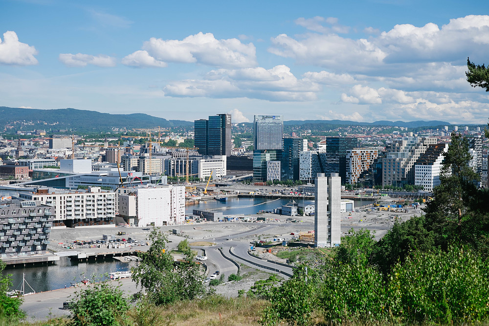 vue sur oslo depuis le parc ekerberg