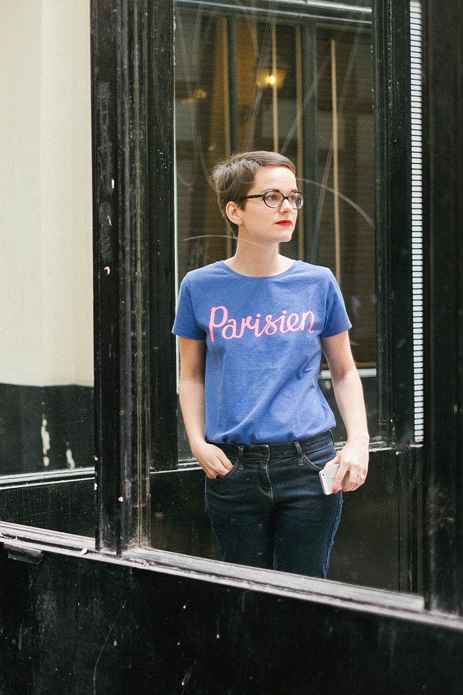 t-shirt parisien maison kitsuné