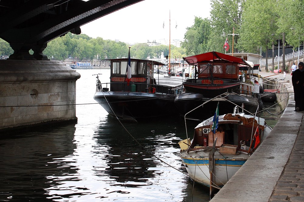 péniches bords de seine 15ème