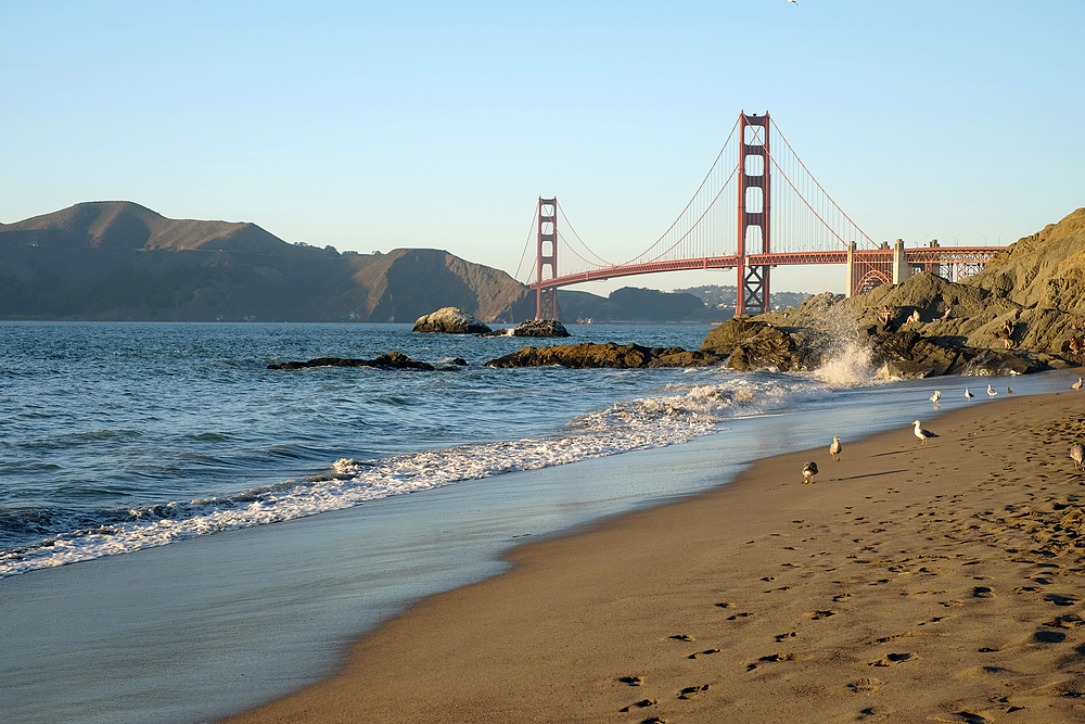 golden gate bridge vu de baker beach