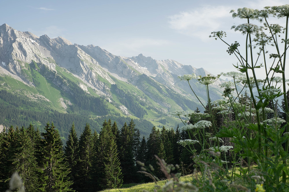 randonnée soleil couchant aravis