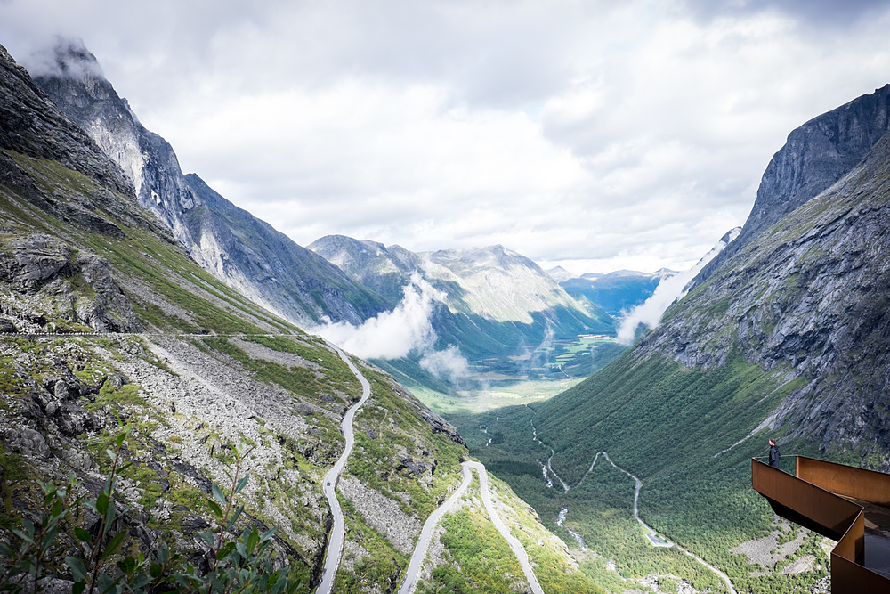 Trollstigen: route des trolls en norvège