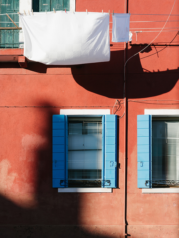 Façade rouge Burano