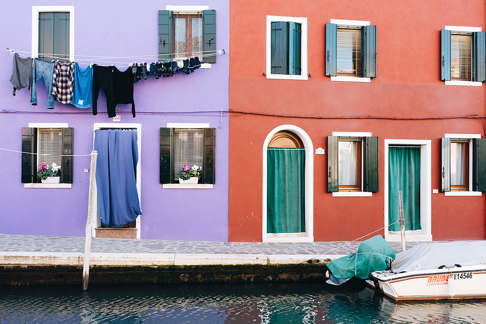 façades colorées de burano