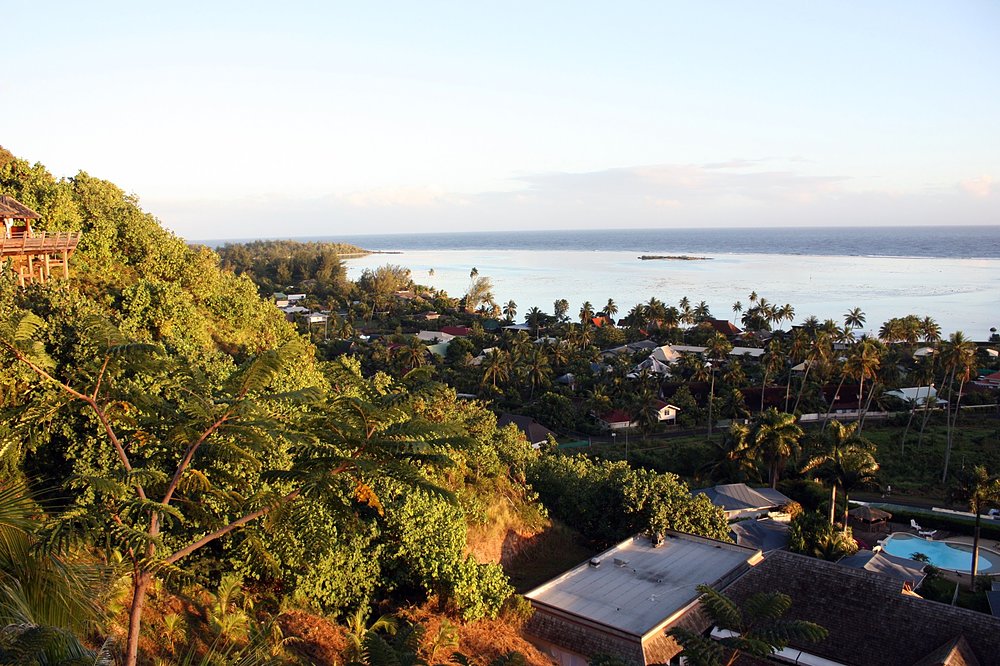 Vue depuis la terrasse de notre villa du Legends Resort